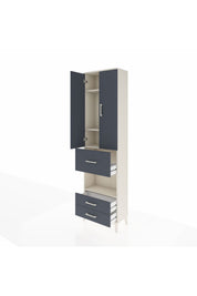 Arges Dolap 4 Raflı 3 Çekmeceli 2 Kapaklı 60x30x221 - S29M167V2A