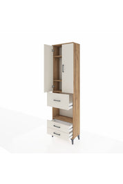 Arges Dolap 4 Raflı 3 Çekmeceli 2 Kapaklı 60x30x221 - S29M167V7A