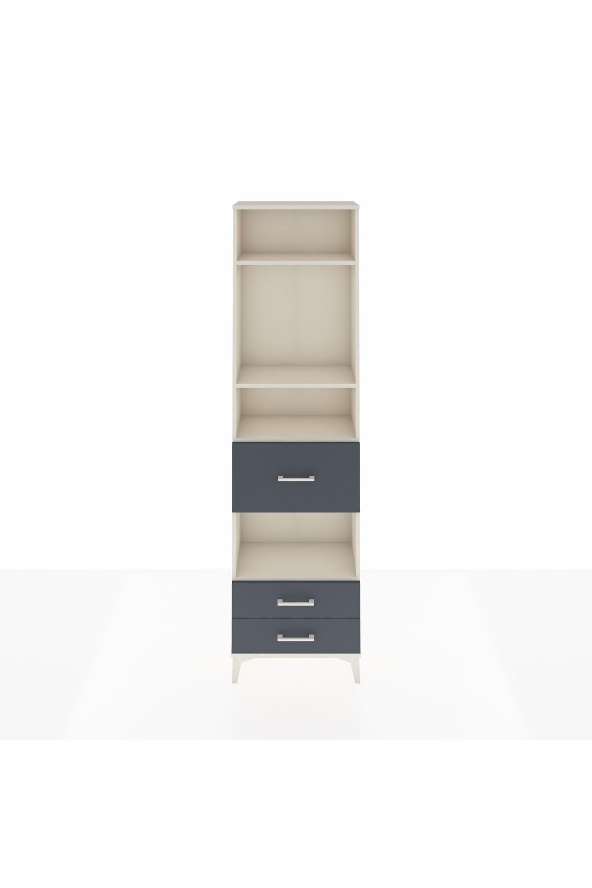 Arges Dolap 4 Raflı 3 Çekmeceli 60x30x221 - S29M168V2A