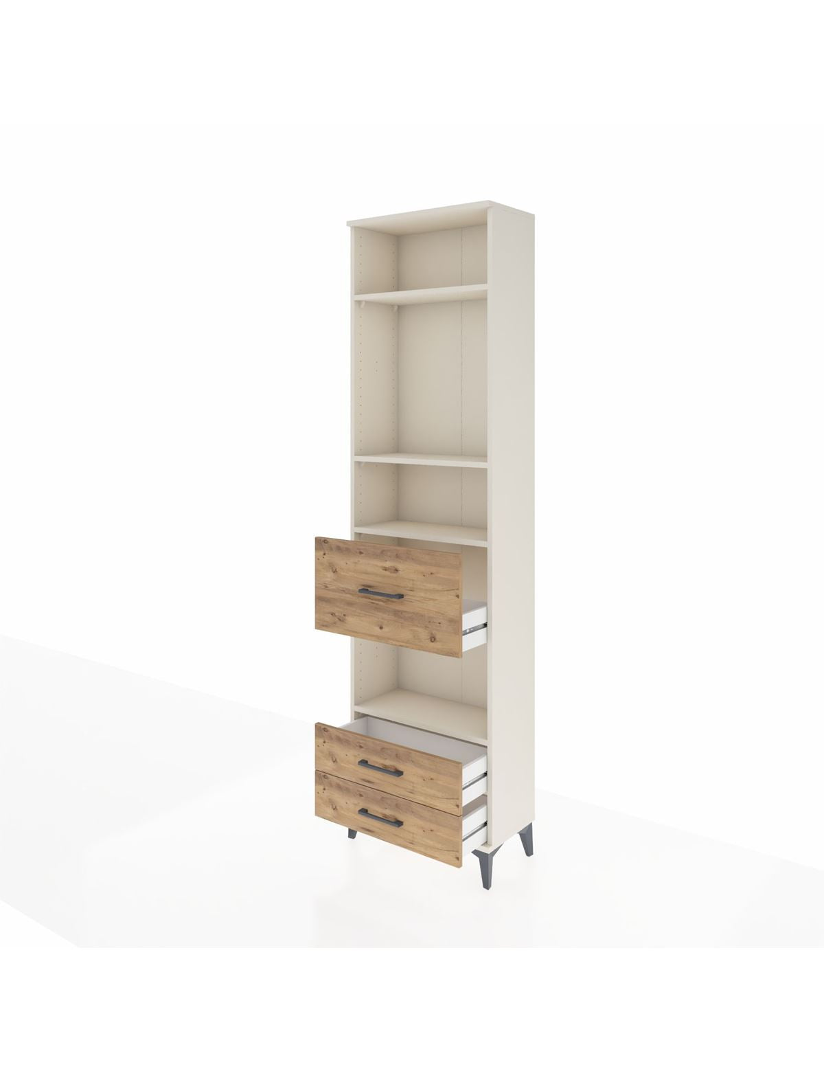 Arges Dolap 4 Raflı 3 Çekmeceli 60x30x221 - S29M168V3A