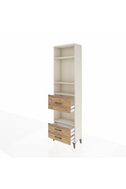 Arges Dolap 4 Raflı 3 Çekmeceli 60x30x221 - S29M168V3A