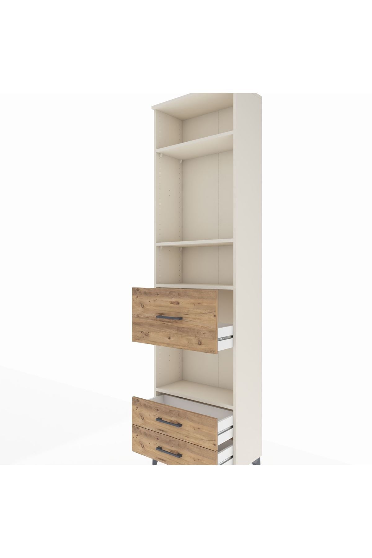 Arges Dolap 4 Raflı 3 Çekmeceli 60x30x221 - S29M168V3A