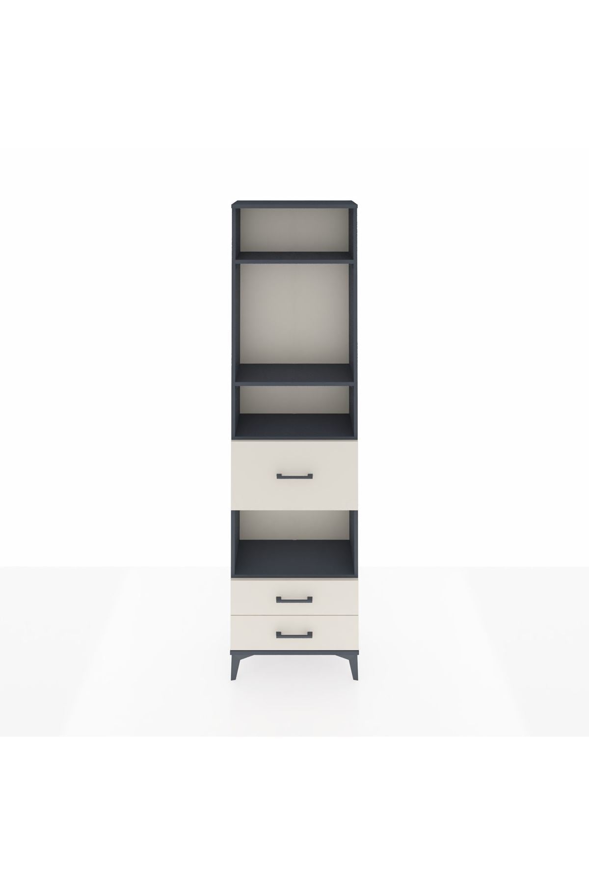 Arges Dolap 4 Raflı 3 Çekmeceli 60x30x221 - S29M168V4A