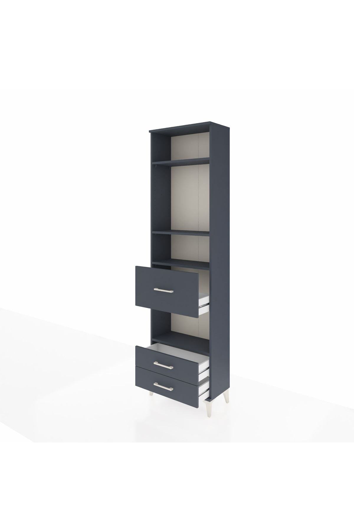 Arges Dolap 4 Raflı 3 Çekmeceli 60x30x221 - S29M168V5A