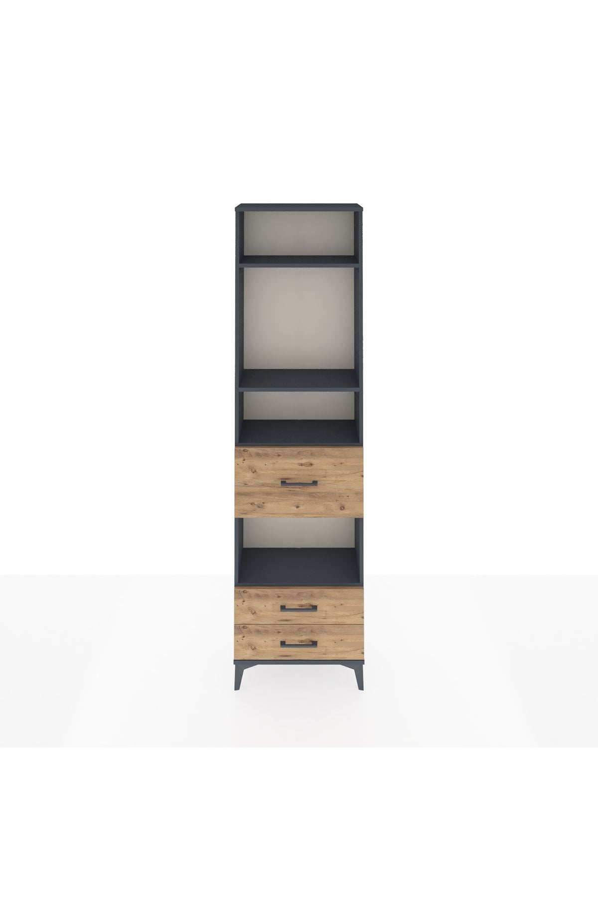 Arges Dolap 4 Raflı 3 Çekmeceli 60x30x221 - S29M168V6A