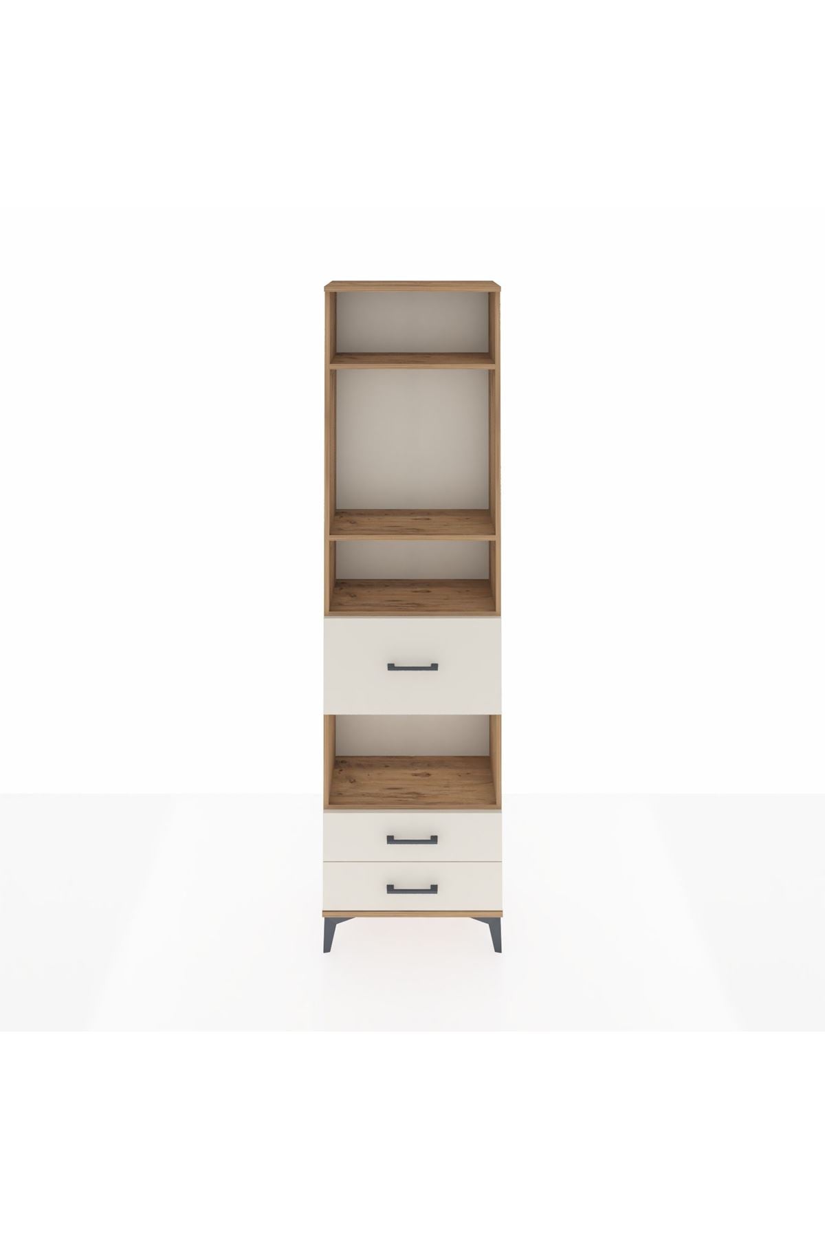 Arges Dolap 4 Raflı 3 Çekmeceli 60x30x221 - S29M168V7A