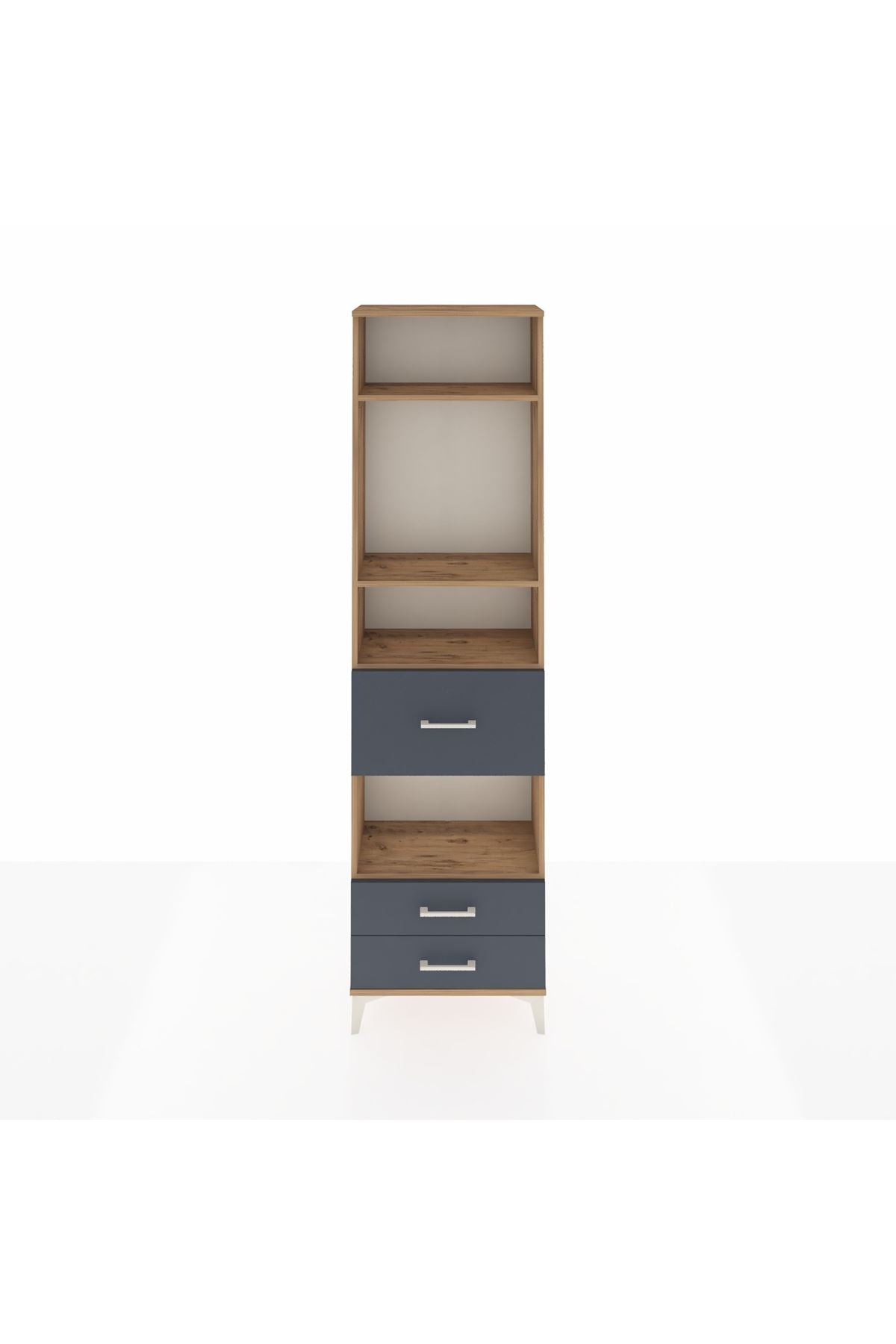 Arges Dolap 4 Raflı 3 Çekmeceli 60x30x221 - S29M168V8A
