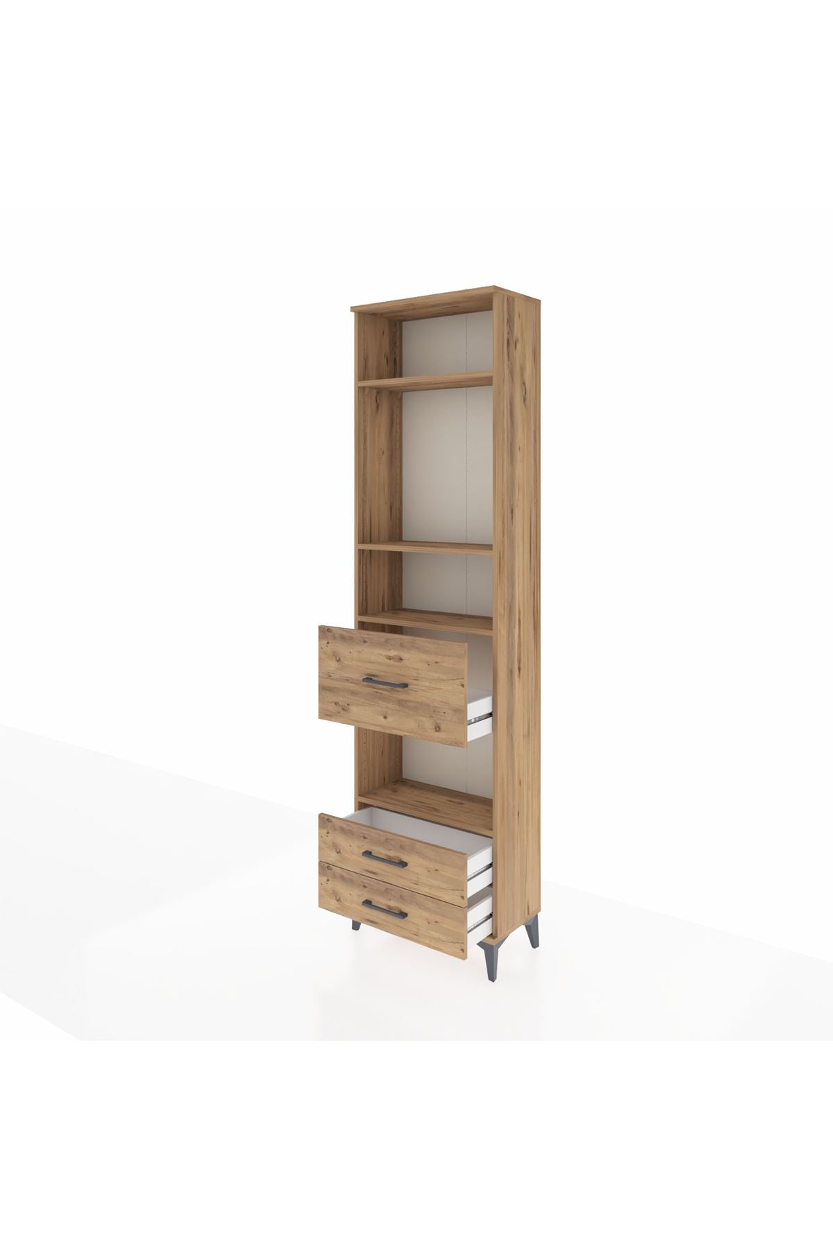 Arges Dolap 4 Raflı 3 Çekmeceli 60x30x221 - S29M168V9A
