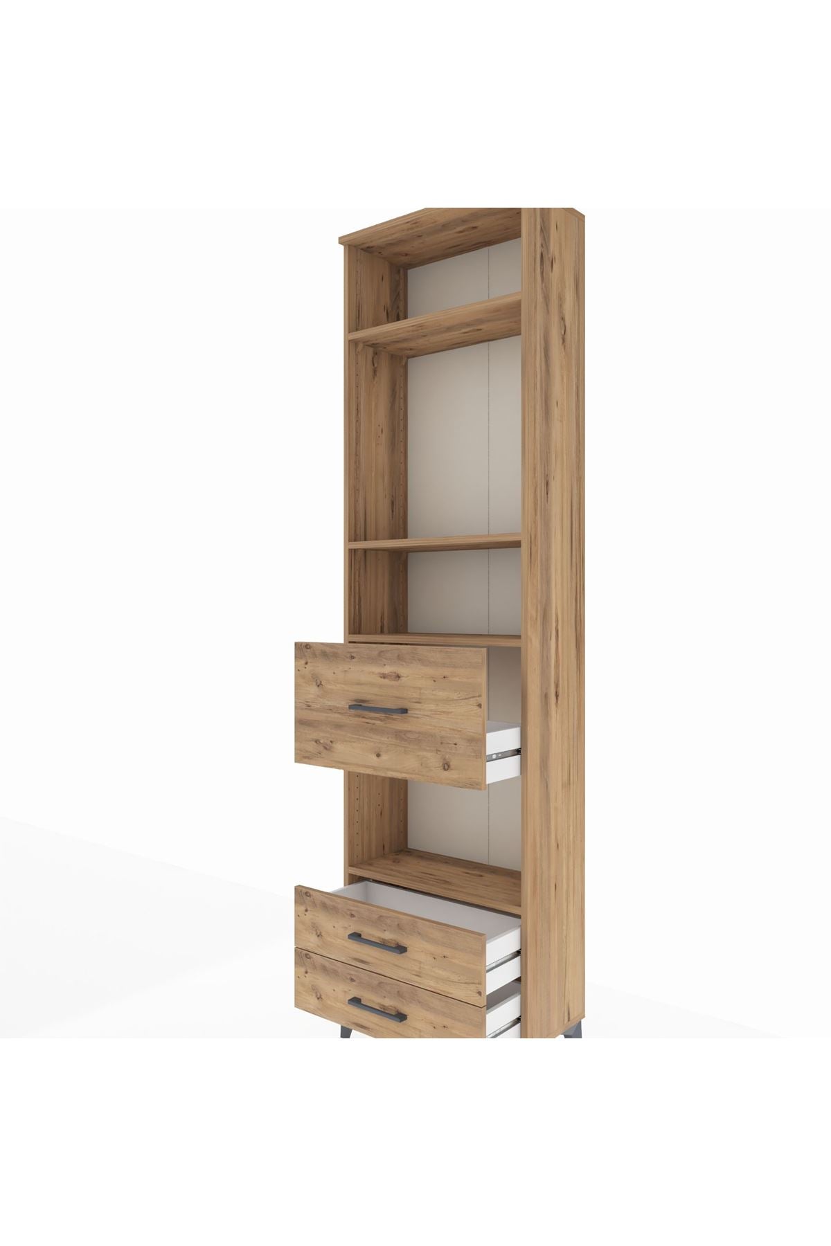 Arges Dolap 4 Raflı 3 Çekmeceli 60x30x221 - S29M168V9A