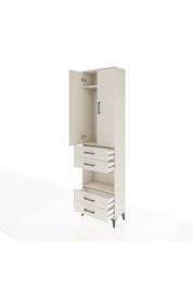 Arges Dolap 3 Raflı 4 Çekmeceli Tek Askılı 60x30x221 - S29M169V1A