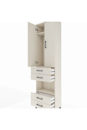 Arges Dolap 3 Raflı 4 Çekmeceli Tek Askılı 60x30x221 - S29M169V1A