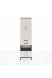 Arges Dolap 3 Raflı 4 Çekmeceli Tek Askılı 60x30x221 - S29M169V4A