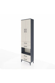 Arges Dolap 3 Raflı 4 Çekmeceli Tek Askılı 60x30x221 - S29M169V4A