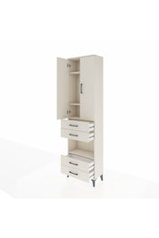 Arges Dolap 4 Raflı 4 Çekmeceli 2 Kapaklı 60x30x221 - S29M170V1A