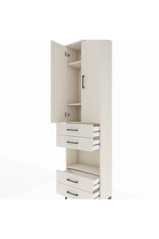 Arges Dolap 4 Raflı 4 Çekmeceli 2 Kapaklı 60x30x221 - S29M170V1A
