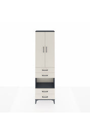 Arges Dolap 4 Raflı 4 Çekmeceli 2 Kapaklı 60x30x221 - S29M170V4A