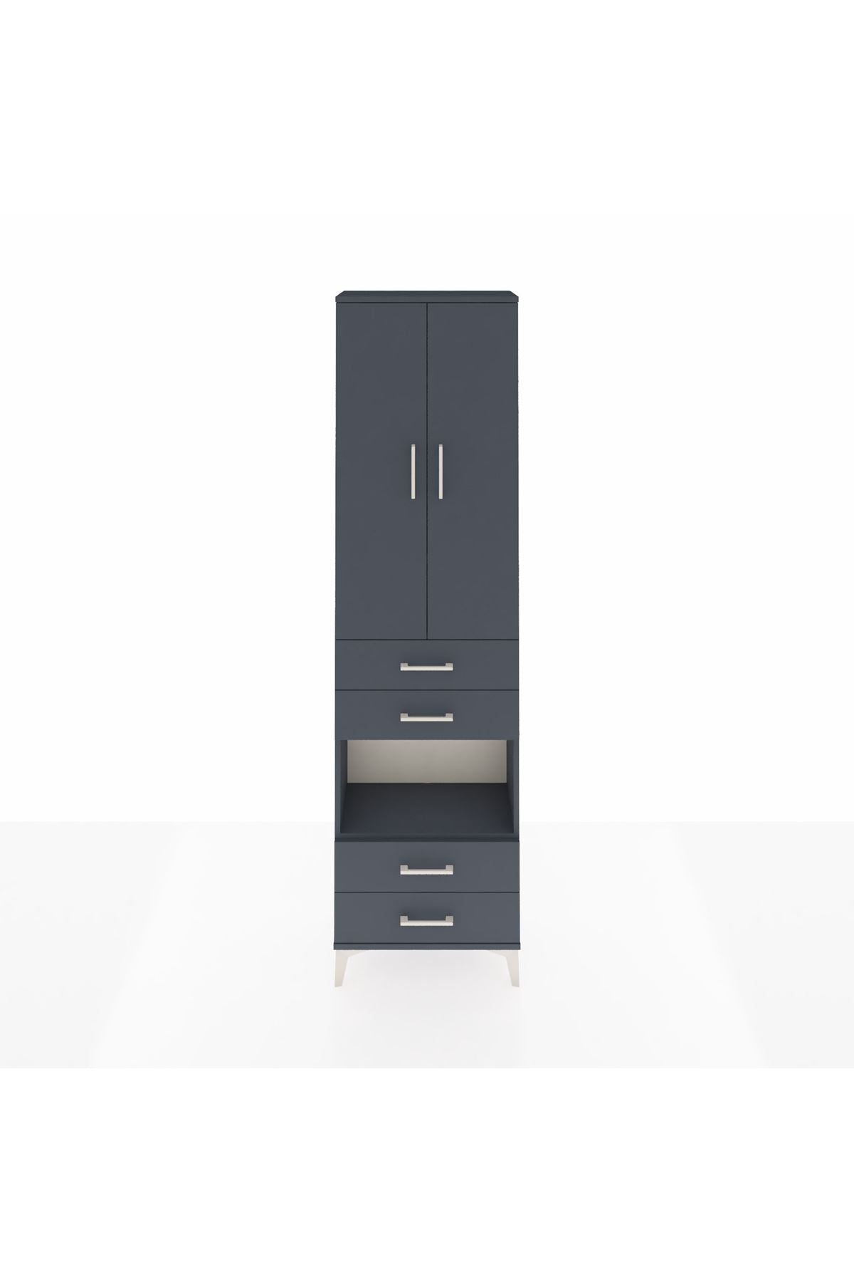Arges Dolap 4 Raflı 4 Çekmeceli 2 Kapaklı 60x30x221 - S29M170V5A