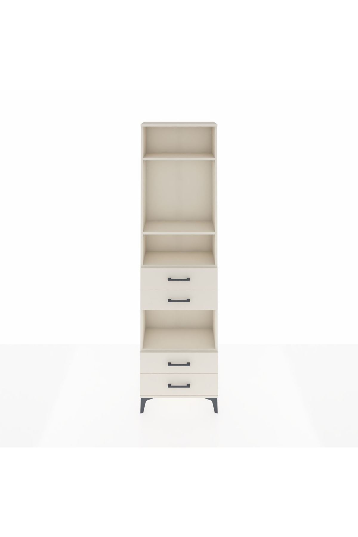 Arges Dolap 4 Raflı 4 Çekmeceli 60x30x221 - S29M171V1A