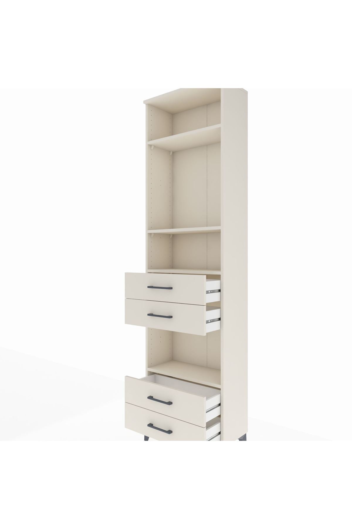 Arges Dolap 4 Raflı 4 Çekmeceli 60x30x221 - S29M171V1A