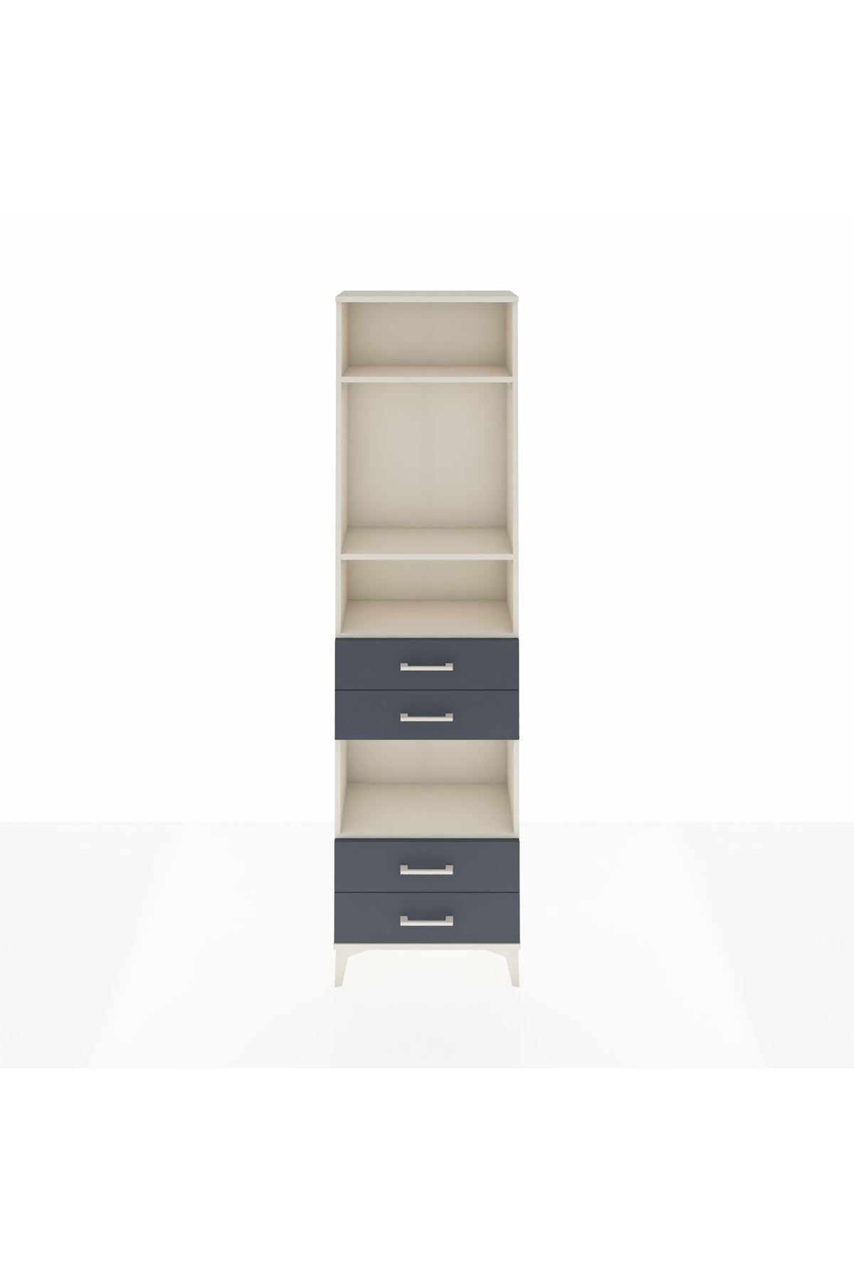 Arges Dolap 4 Raflı 4 Çekmeceli 60x30x221 - S29M171V2A