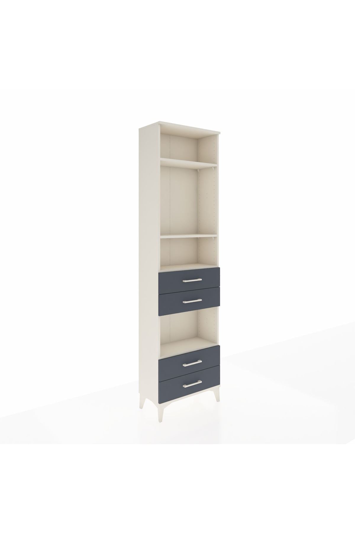 Arges Dolap 4 Raflı 4 Çekmeceli 60x30x221 - S29M171V2A
