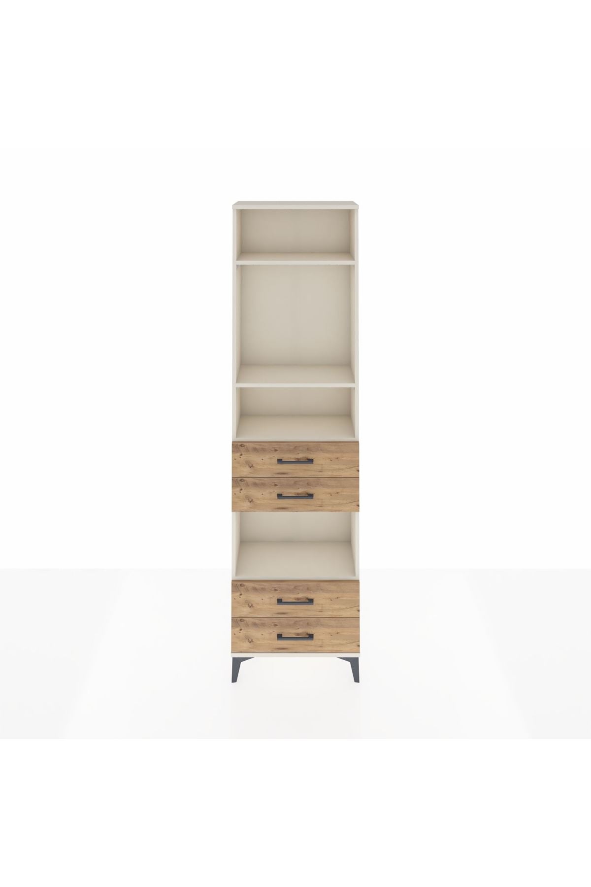 Arges Dolap 4 Raflı 4 Çekmeceli 60x30x221 - S29M171V3A