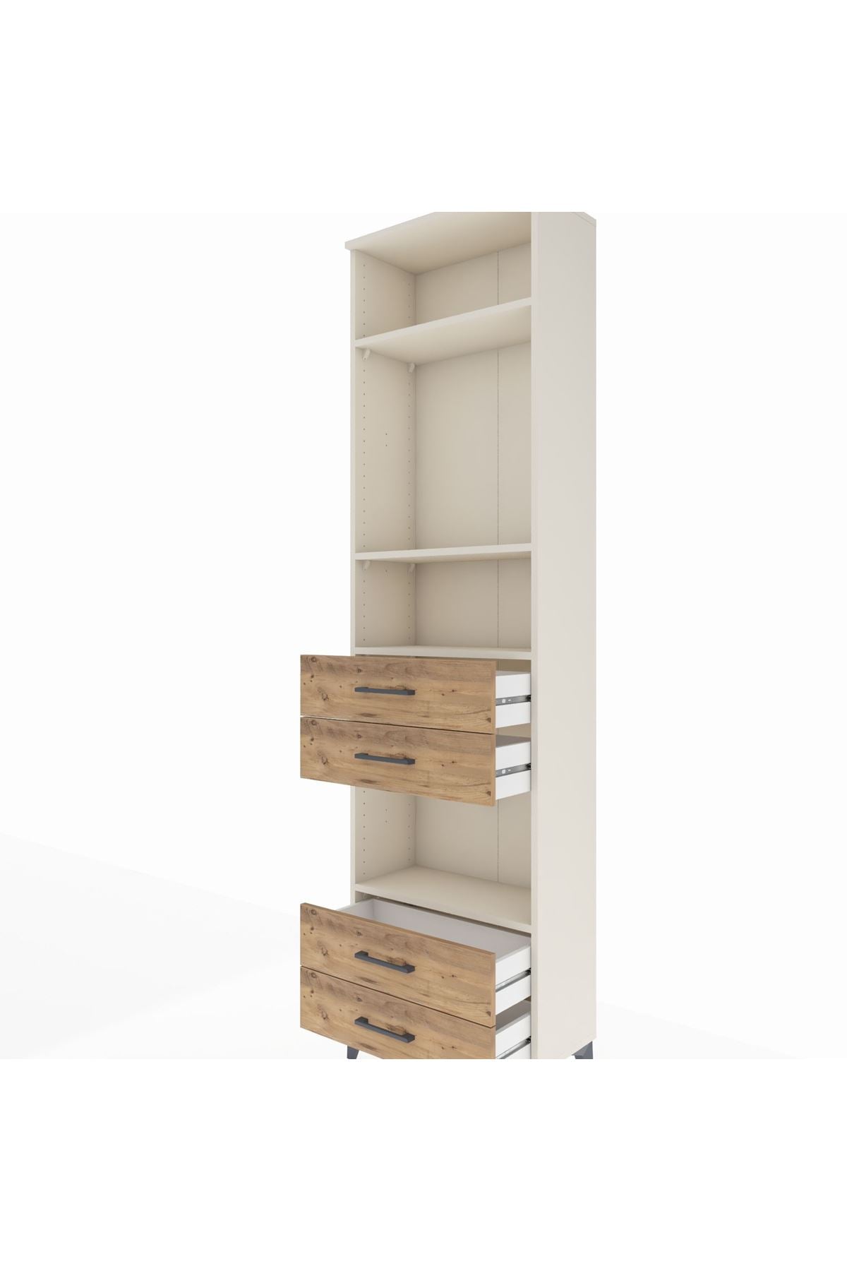 Arges Dolap 4 Raflı 4 Çekmeceli 60x30x221 - S29M171V3A