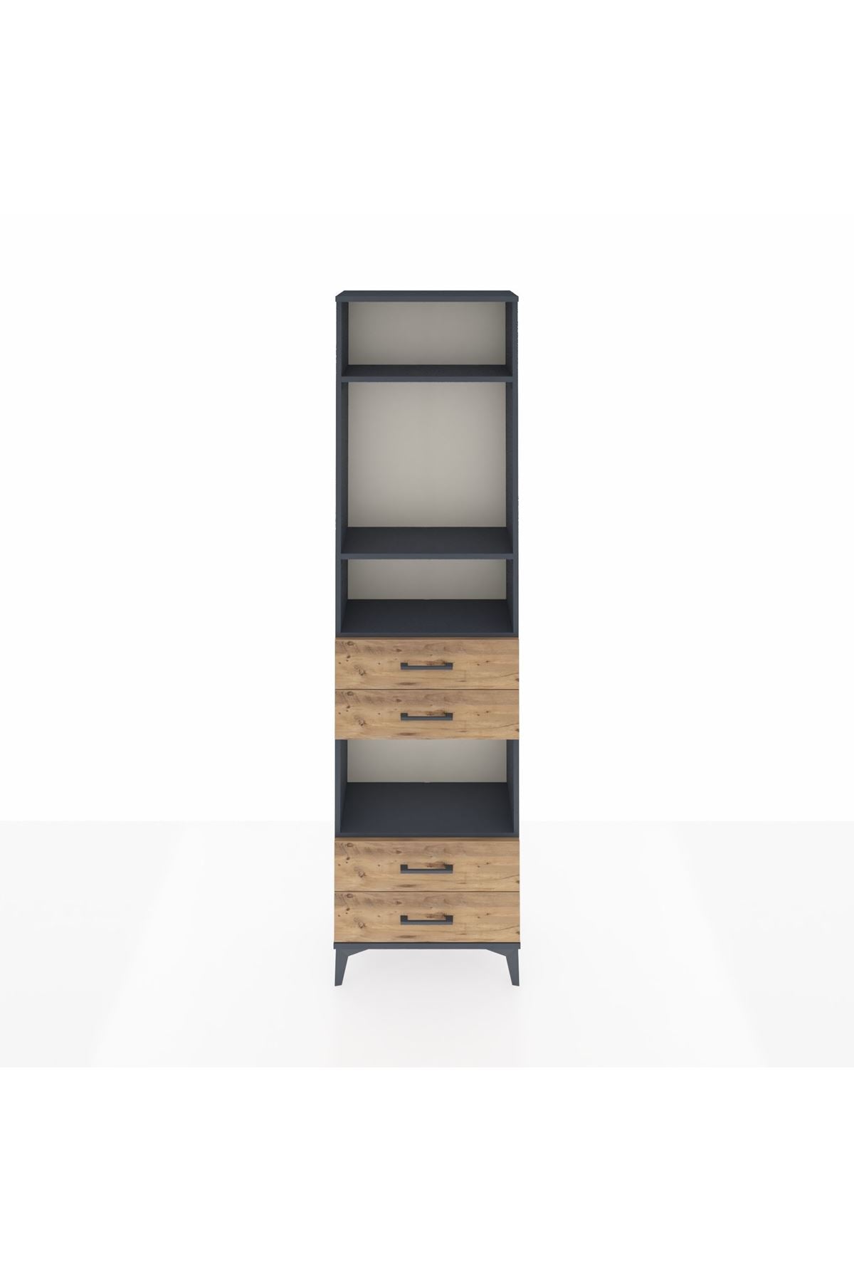 Arges Dolap 4 Raflı 4 Çekmeceli 60x30x221 - S29M171V6A