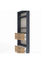 Arges Dolap 4 Raflı 4 Çekmeceli 60x30x221 - S29M171V6A