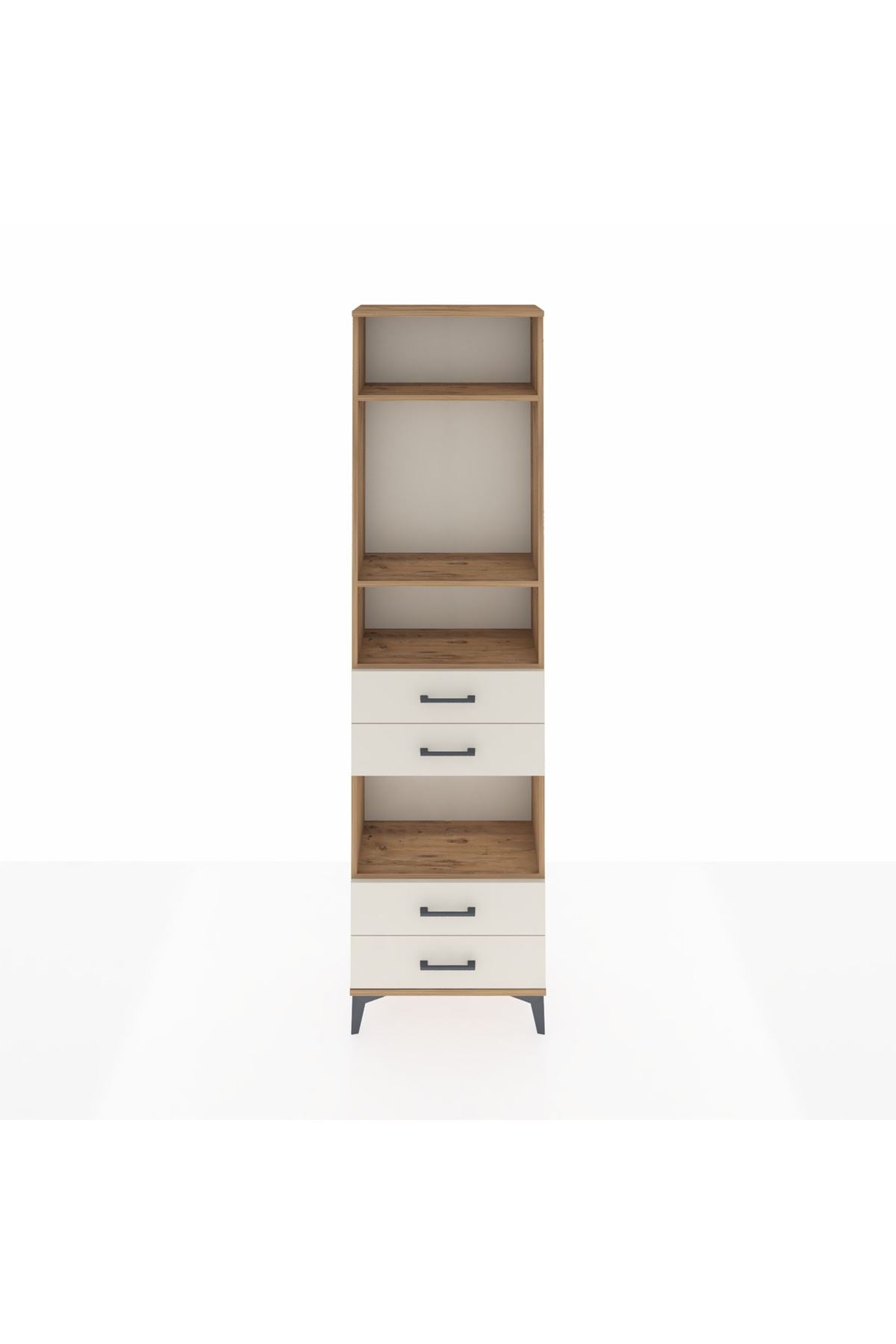 Arges Dolap 4 Raflı 4 Çekmeceli 60x30x221 - S29M171V7A