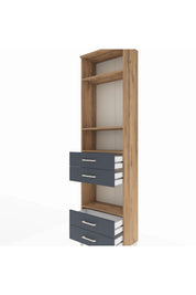 Arges Dolap 4 Raflı 4 Çekmeceli 60x30x221 - S29M171V8A