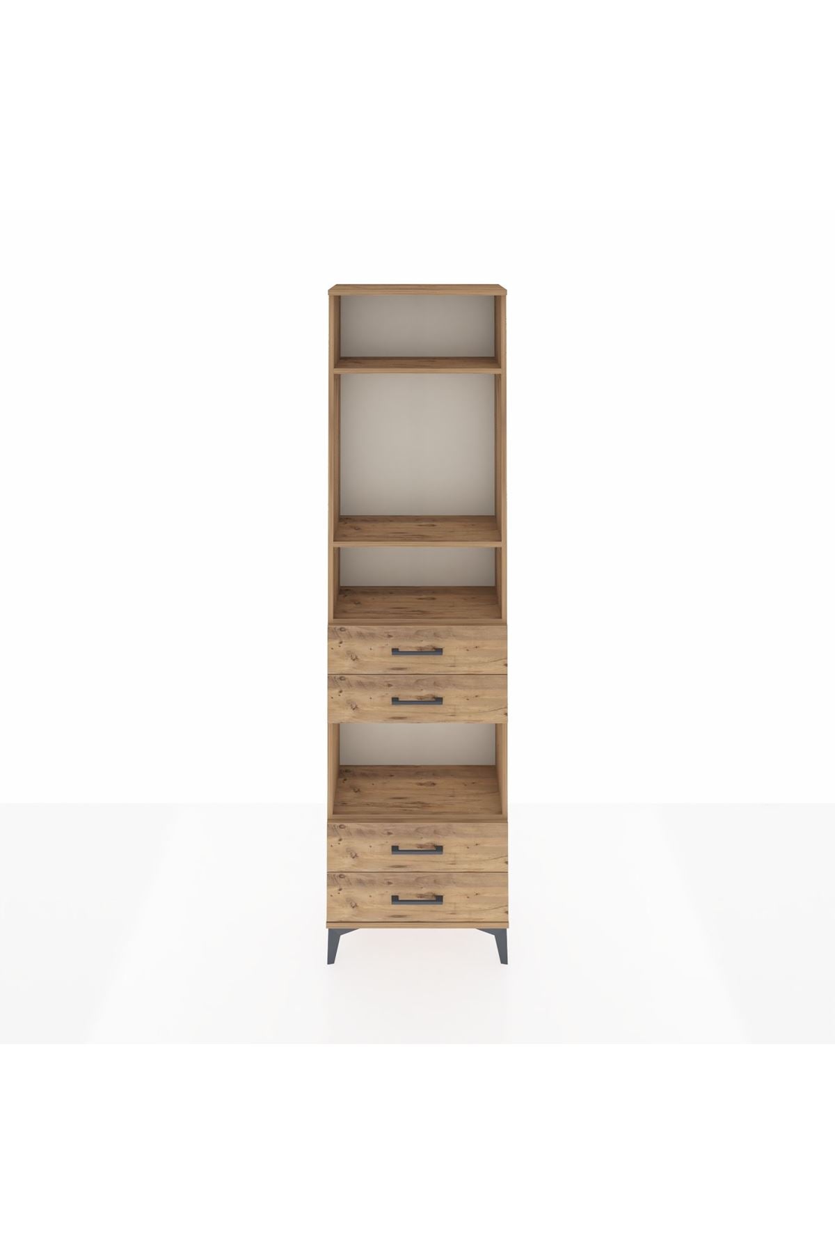 Arges Dolap 4 Raflı 4 Çekmeceli 60x30x221 - S29M171V9A