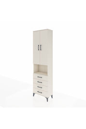 Arges Dolap 3 Raflı 4 Çekmeceli Tek Askılı 60x30x221 - S29M175V1A