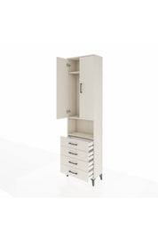 Arges Dolap 3 Raflı 4 Çekmeceli Tek Askılı 60x30x221 - S29M175V1A