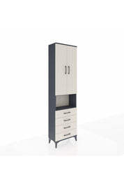 Arges Dolap 3 Raflı 4 Çekmeceli Tek Askılı 60x30x221 - S29M175V4A