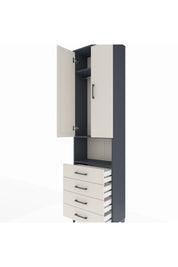 Arges Dolap 3 Raflı 4 Çekmeceli Tek Askılı 60x30x221 - S29M175V4A