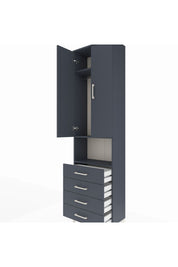 Arges Dolap 3 Raflı 4 Çekmeceli Tek Askılı 60x30x221 - S29M175V5A