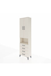 Arges Dolap 4 Raflı 4 Çekmeceli 2 Kapaklı 60x30x221 - S29M176V1A