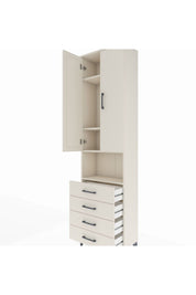 Arges Dolap 4 Raflı 4 Çekmeceli 2 Kapaklı 60x30x221 - S29M176V1A