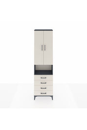 Arges Dolap 4 Raflı 4 Çekmeceli 2 Kapaklı 60x30x221 - S29M176V4A