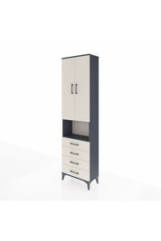 Arges Dolap 4 Raflı 4 Çekmeceli 2 Kapaklı 60x30x221 - S29M176V4A