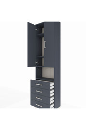 Arges Dolap 4 Raflı 4 Çekmeceli 2 Kapaklı 60x30x221 - S29M176V5A