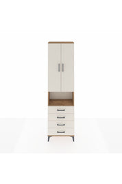 Arges Dolap 4 Raflı 4 Çekmeceli 2 Kapaklı 60x30x221 - S29M176V7A