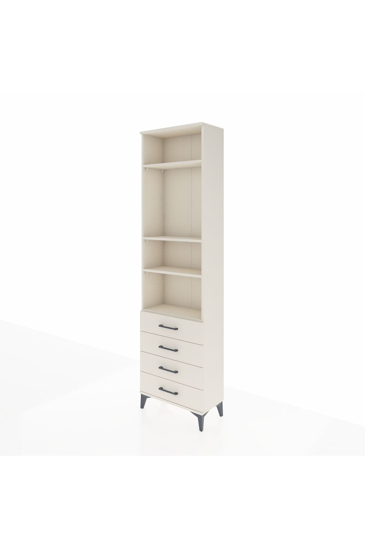 Arges Dolap 4 Raflı 4 Çekmeceli 60x30x221 - S29M177V1A