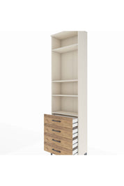 Arges Dolap 4 Raflı 4 Çekmeceli 60x30x221 - S29M177V3A