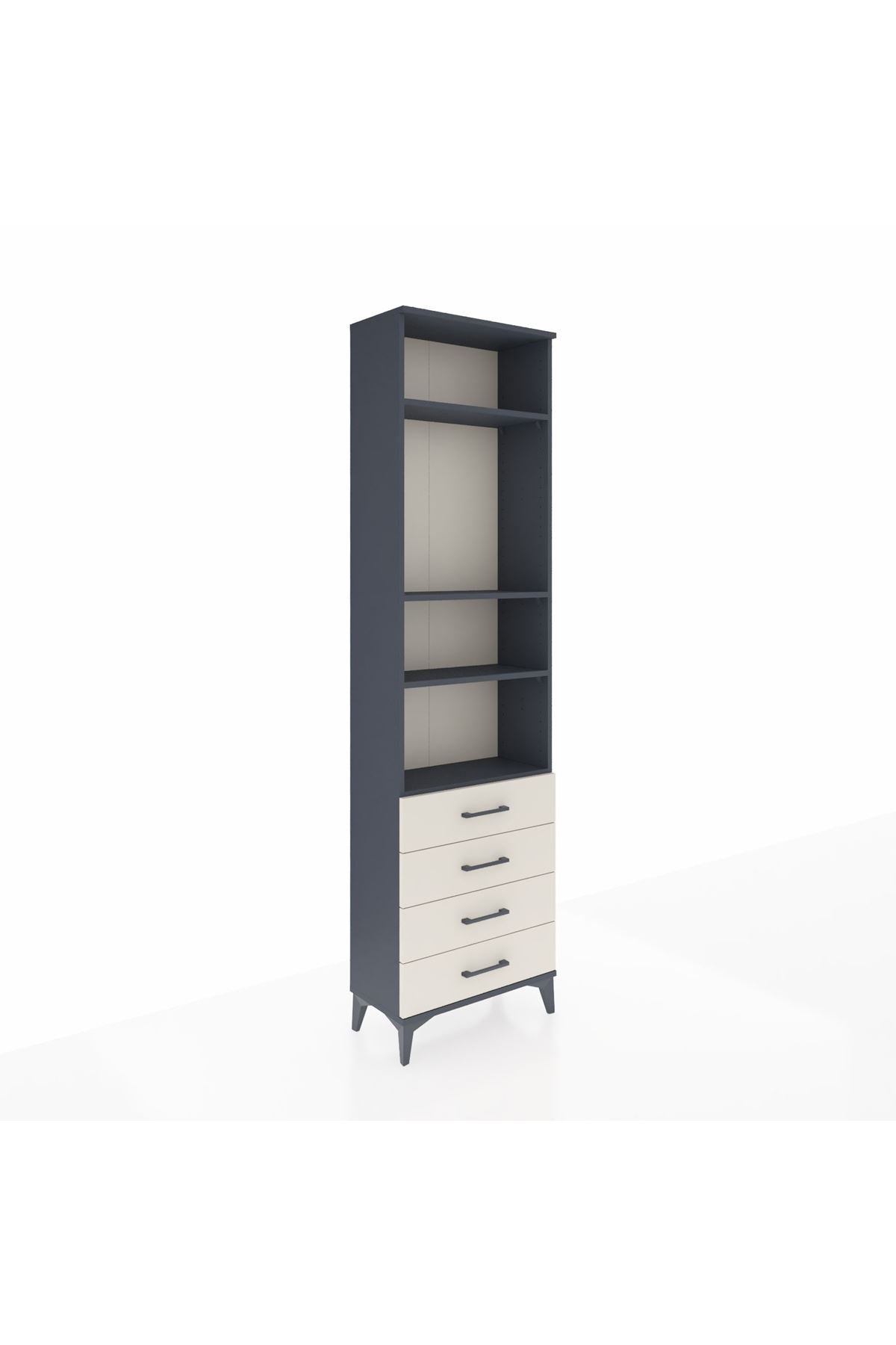 Arges Dolap 4 Raflı 4 Çekmeceli 60x30x221 - S29M177V4A