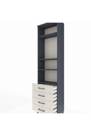 Arges Dolap 4 Raflı 4 Çekmeceli 60x30x221 - S29M177V4A