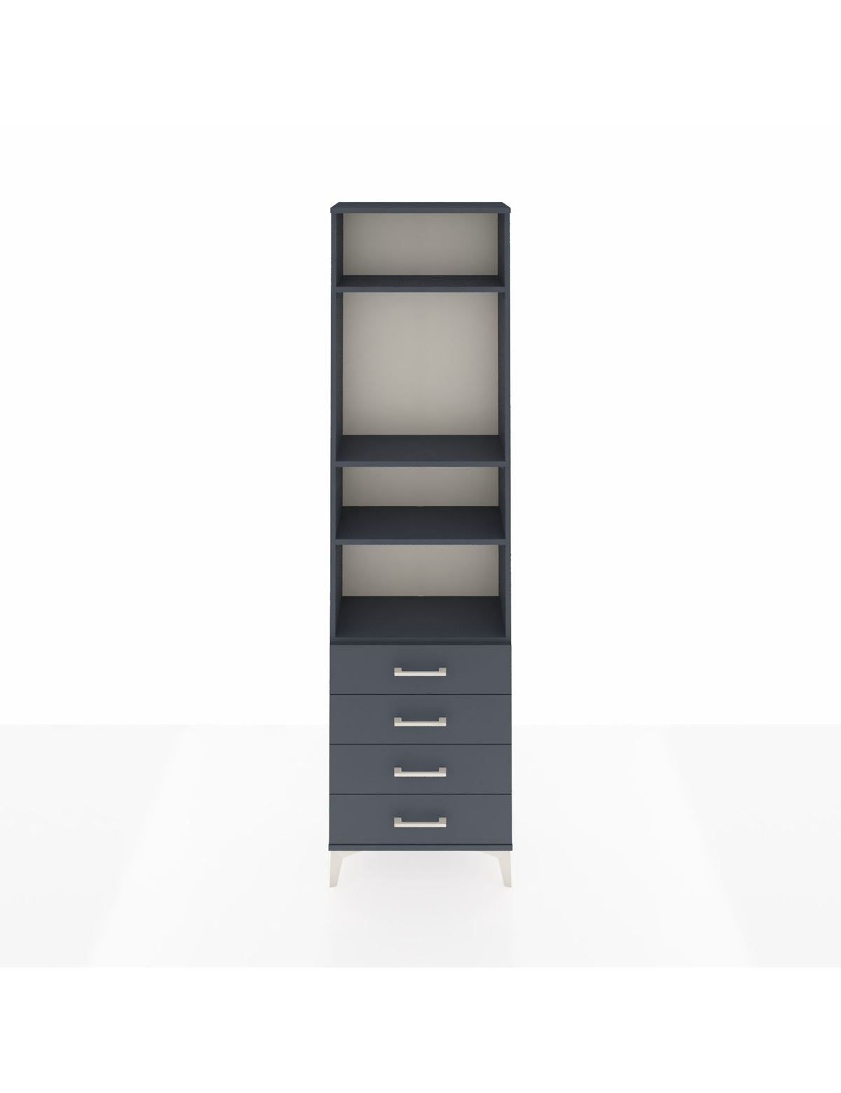 Arges Dolap 4 Raflı 4 Çekmeceli 60x30x221 - S29M177V5A