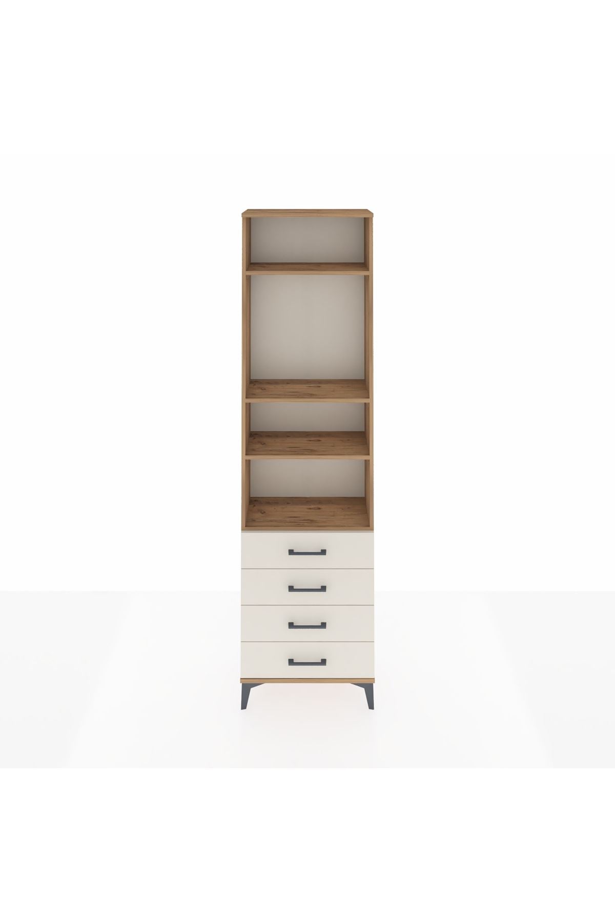 Arges Dolap 4 Raflı 4 Çekmeceli 60x30x221 - S29M177V7A