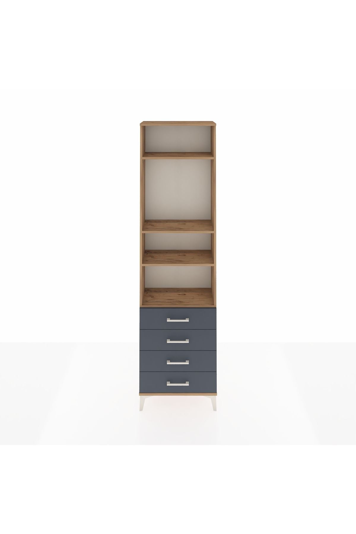 Arges Dolap 4 Raflı 4 Çekmeceli 60x30x221 - S29M177V8A